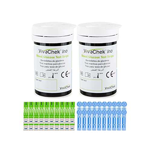 Medidor de glucosa en sangre tiras de prueba diabetes strips reactivas de 100 mg/dL para...