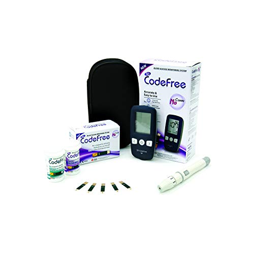 SD Codefree Glucometro Lector Medidor de niveles de glucosa y azucar en Sangre Kit de...