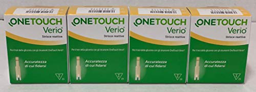 ONETOUCH VERIO - 100 Tiras Reactivos para la prueba de Glicemia - ONE TOUCH