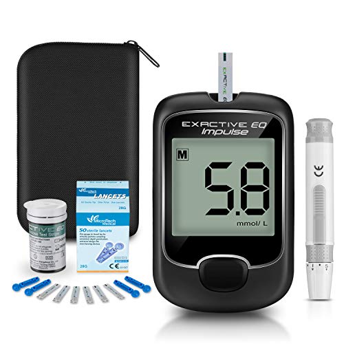 Medidor de glucosa en sangre, kit de prueba de glucosa en sangre con tiras de prueba de...