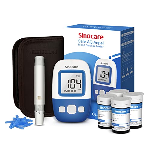 Glucometro, sinocare Medidor de Glucosa en Sangre, Kit Medidor Azucar Sangre con 100 x...