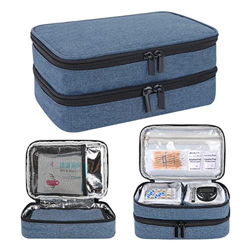 zerotop Bolsa de Insulina Organizador, Nevera Medicamentos Viaje de Bolsa Térmica de...