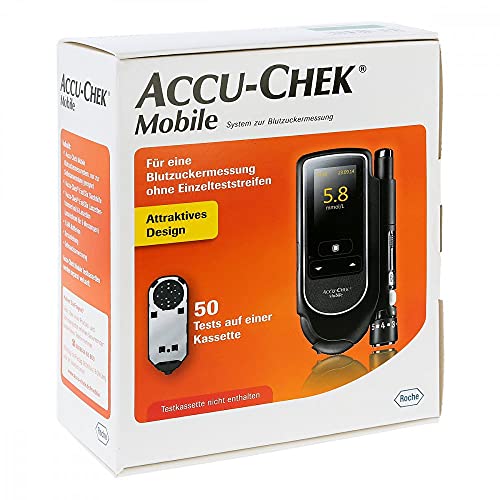 Accu-Chek Mobile - Monitore de glucosa en sangre, color negro