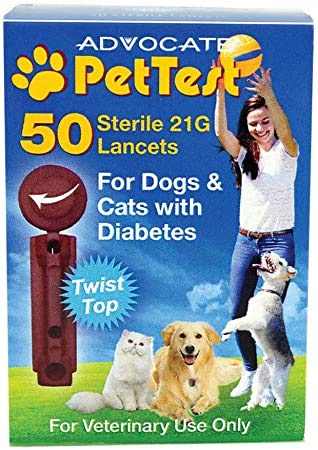 TODOPETS Lancetas para Glucometro Pet 50 uds Esteriles