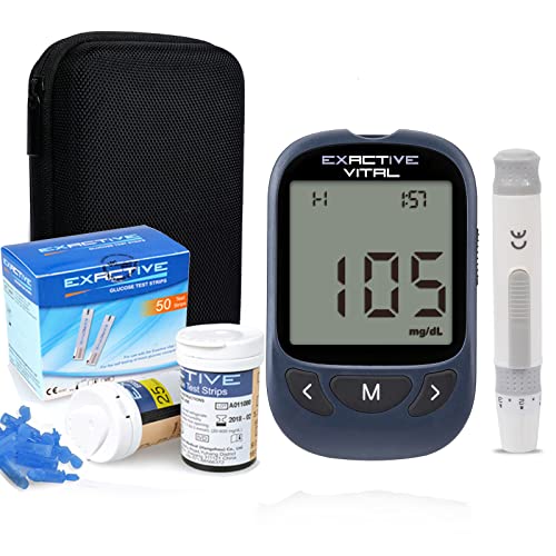 Glucometro, Medidor de Glucosa en Sangre, Glucosa en Sangre Kit, Diabetes Kit de Prueba de...